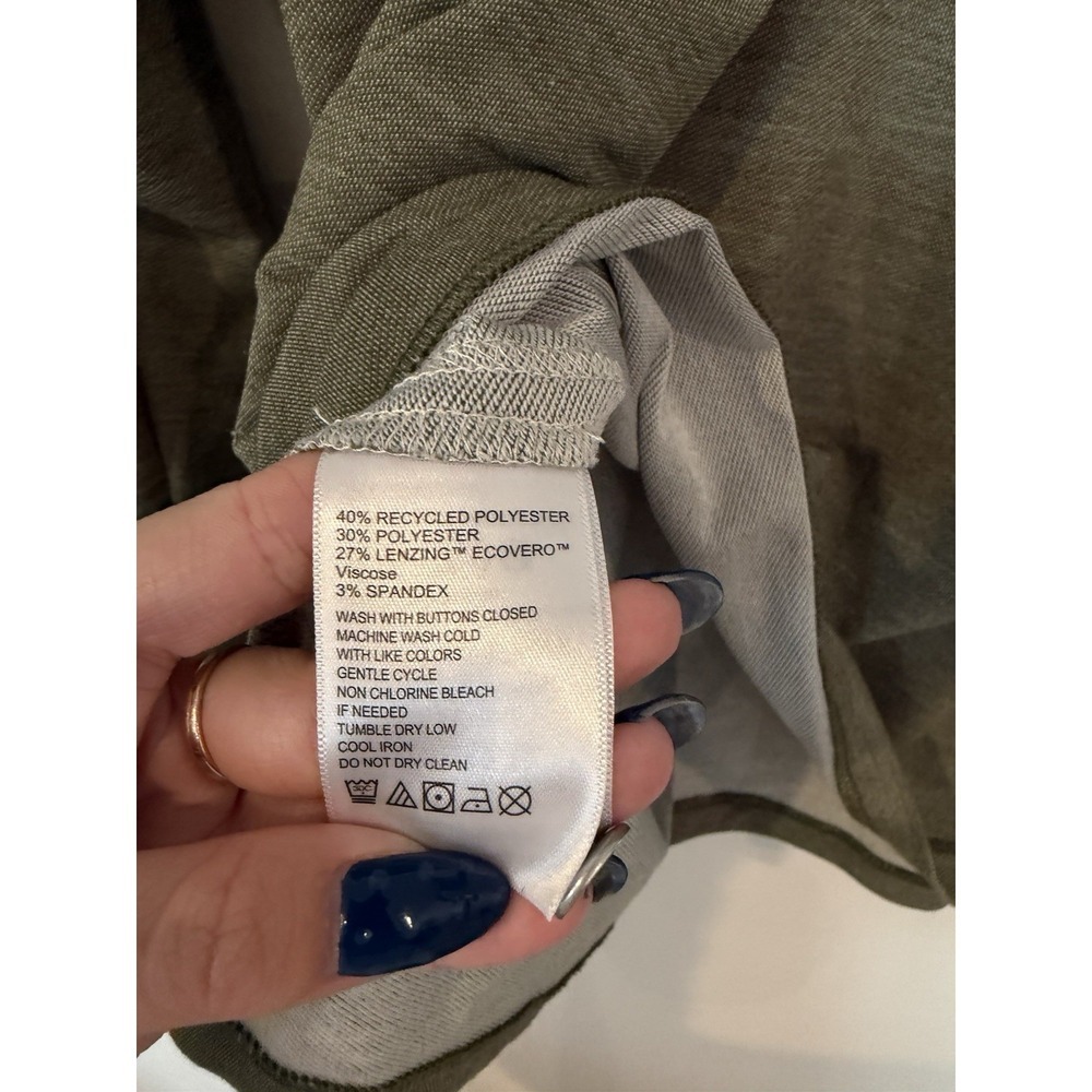 Men Tommy Bahama Long Sleeve 3 Button Green SZ Large. PLEASE CHECK MEASUREMENTS - Picture 6 of 7